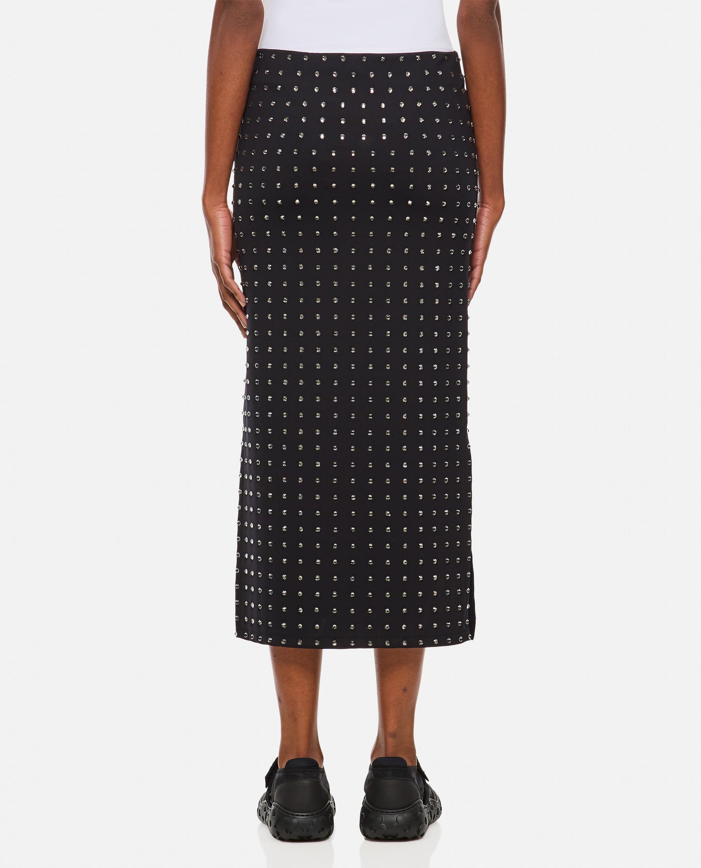Sportmax Women Nome Crystal Lycra Midi Skirt SPORTMAX