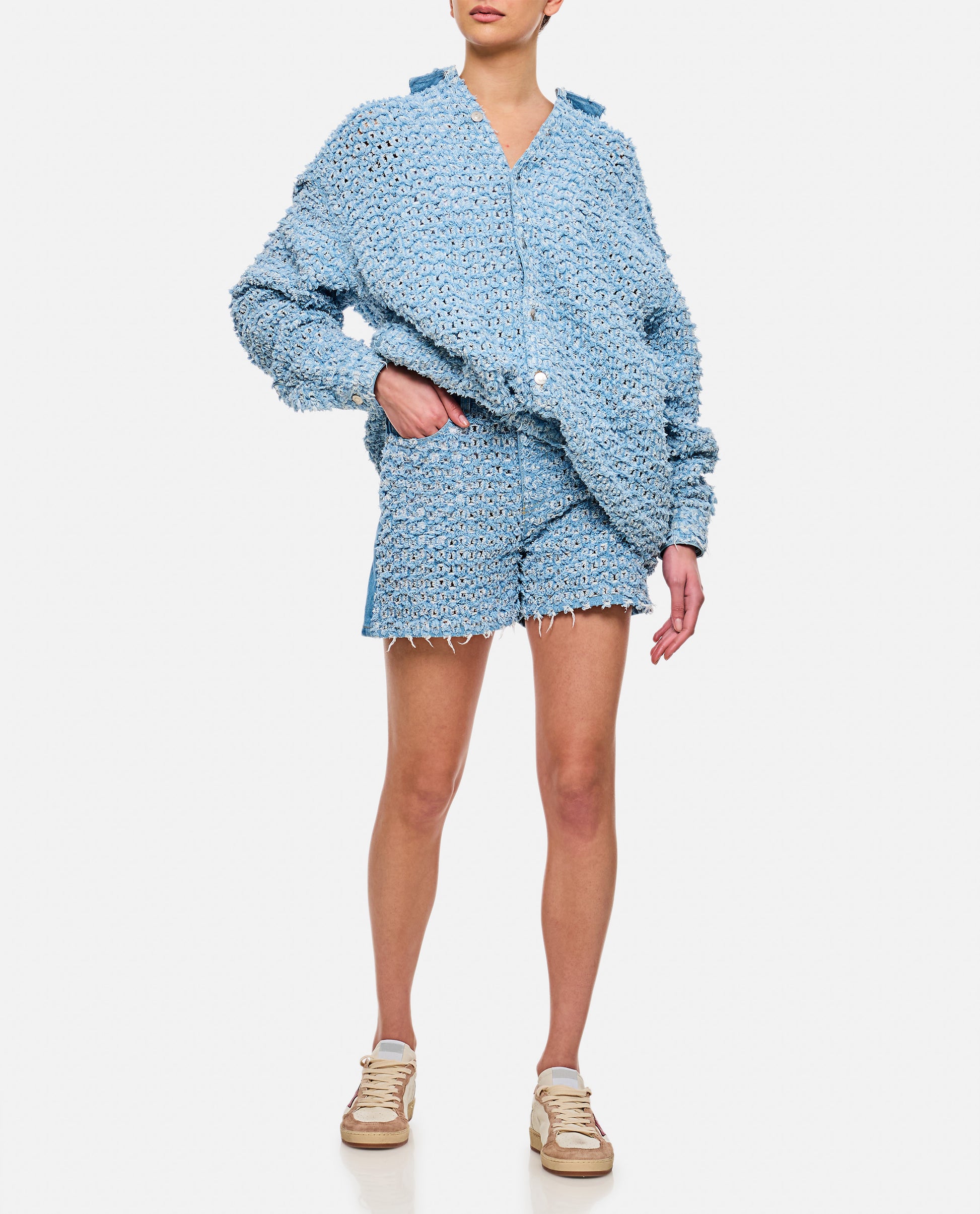 Stella Mccartney Women Boucle Denim Short STELLA MCCARTNEY