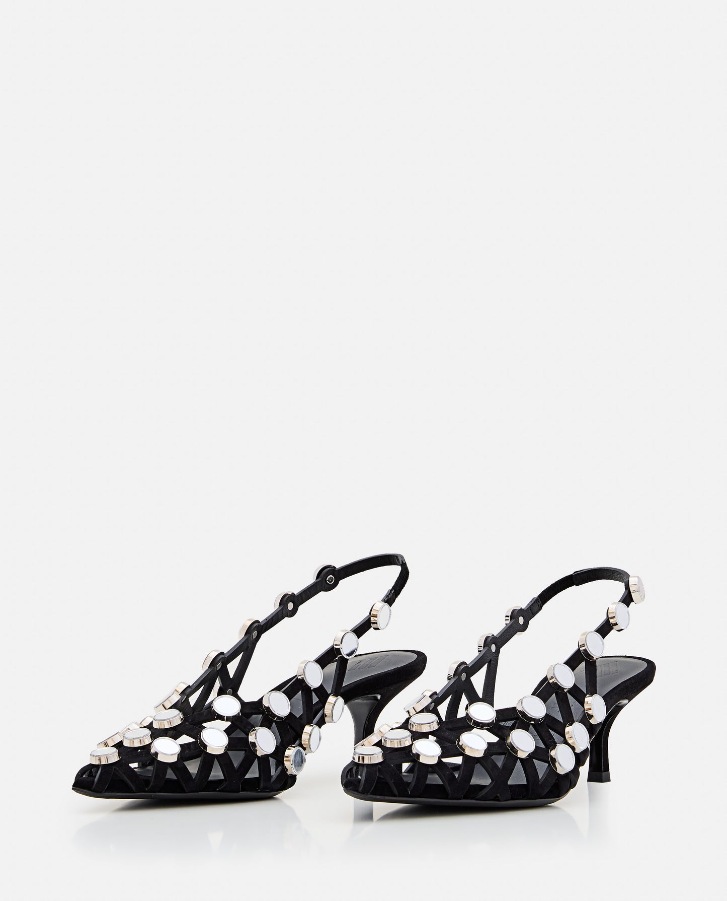 The Attico Women Grid Slingback 50 Mm THE ATTICO