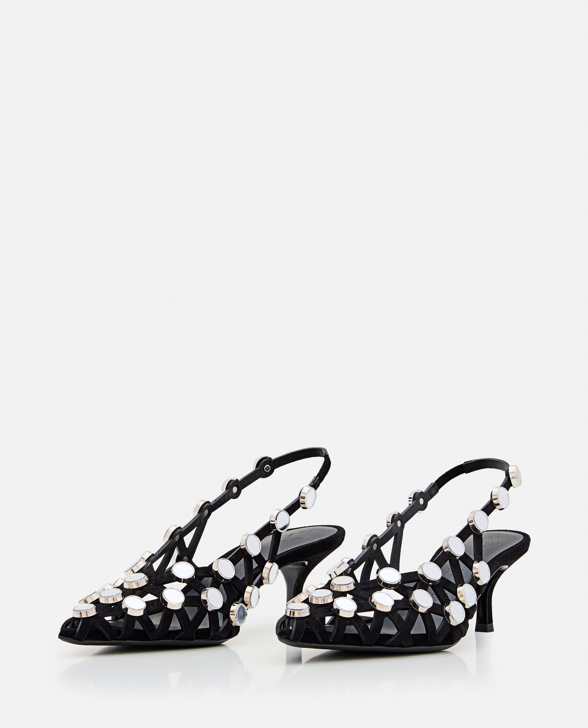 The Attico Women Grid Slingback 50 Mm THE ATTICO