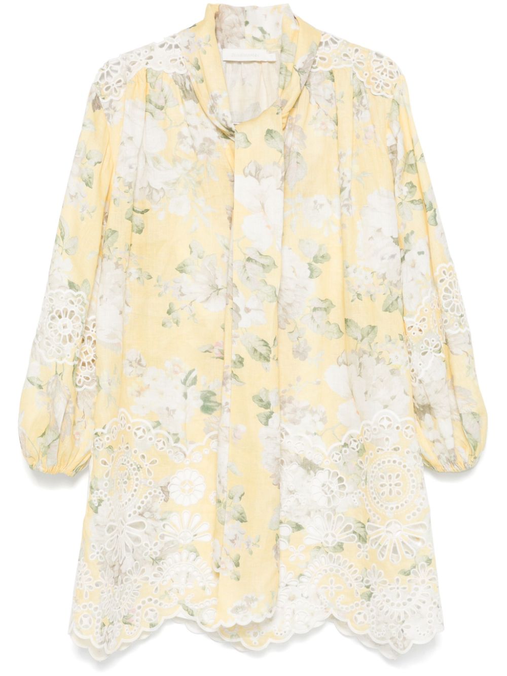 Zimmermann Women Acacia Linen Mini Dress ZIMMERMANN