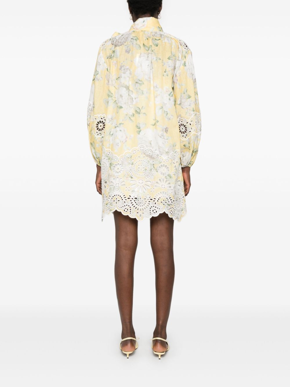 Zimmermann Women Acacia Linen Mini Dress ZIMMERMANN