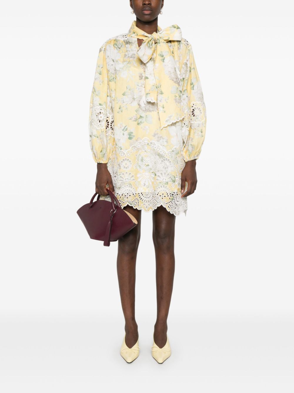 Zimmermann Women Acacia Linen Mini Dress ZIMMERMANN