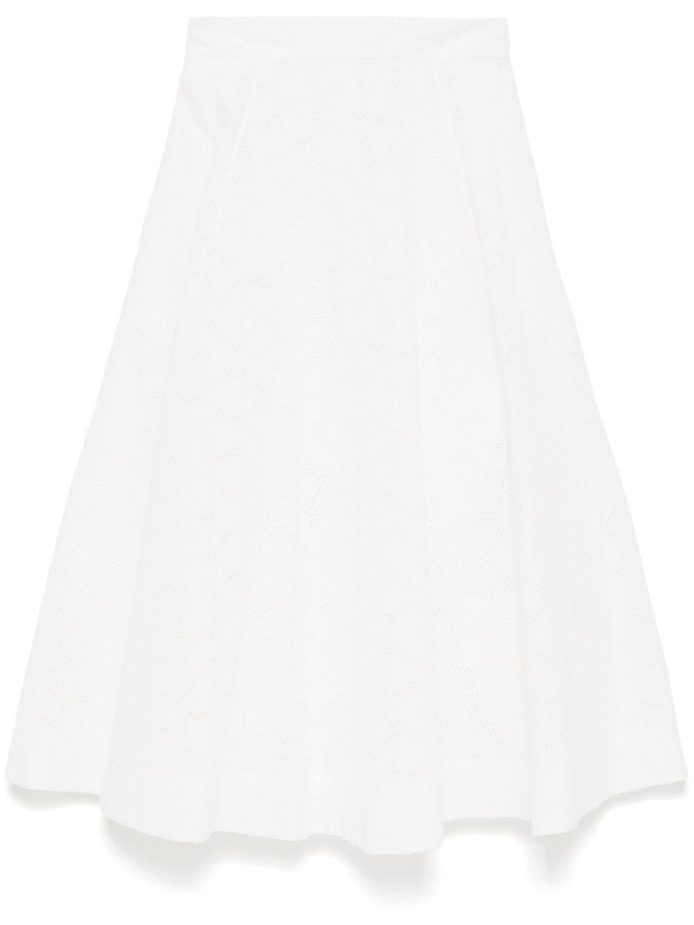 Zimmermann Women Crush Cotton Midi Skirt ZIMMERMANN