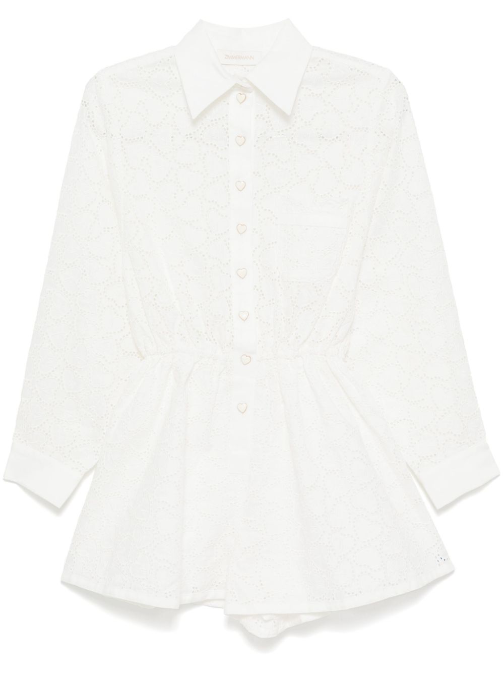 Zimmermann Women Crush Linen Playsuit ZIMMERMANN