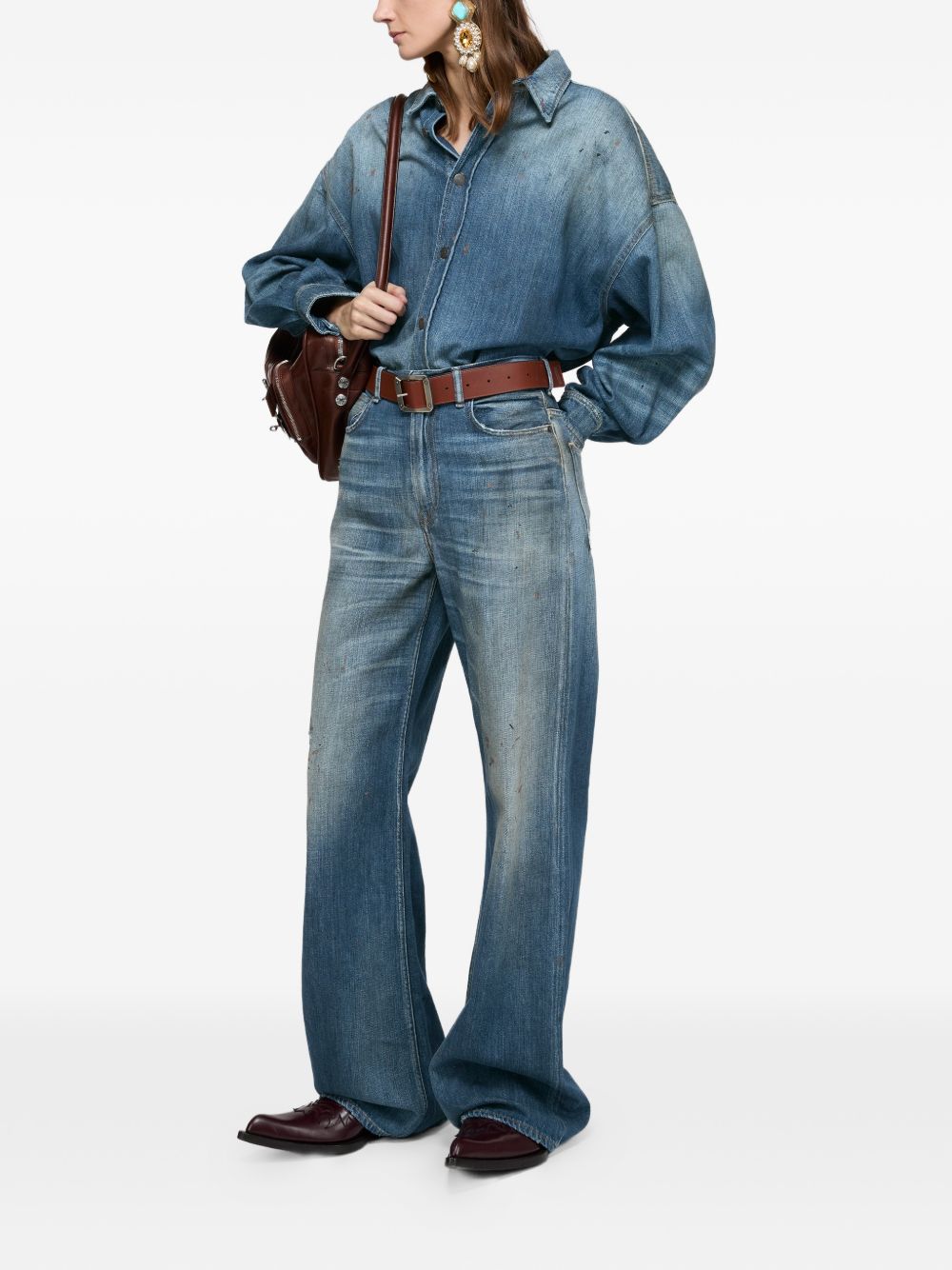 Acne Studios Men Denim Cotton Shirt ACNE STUDIOS