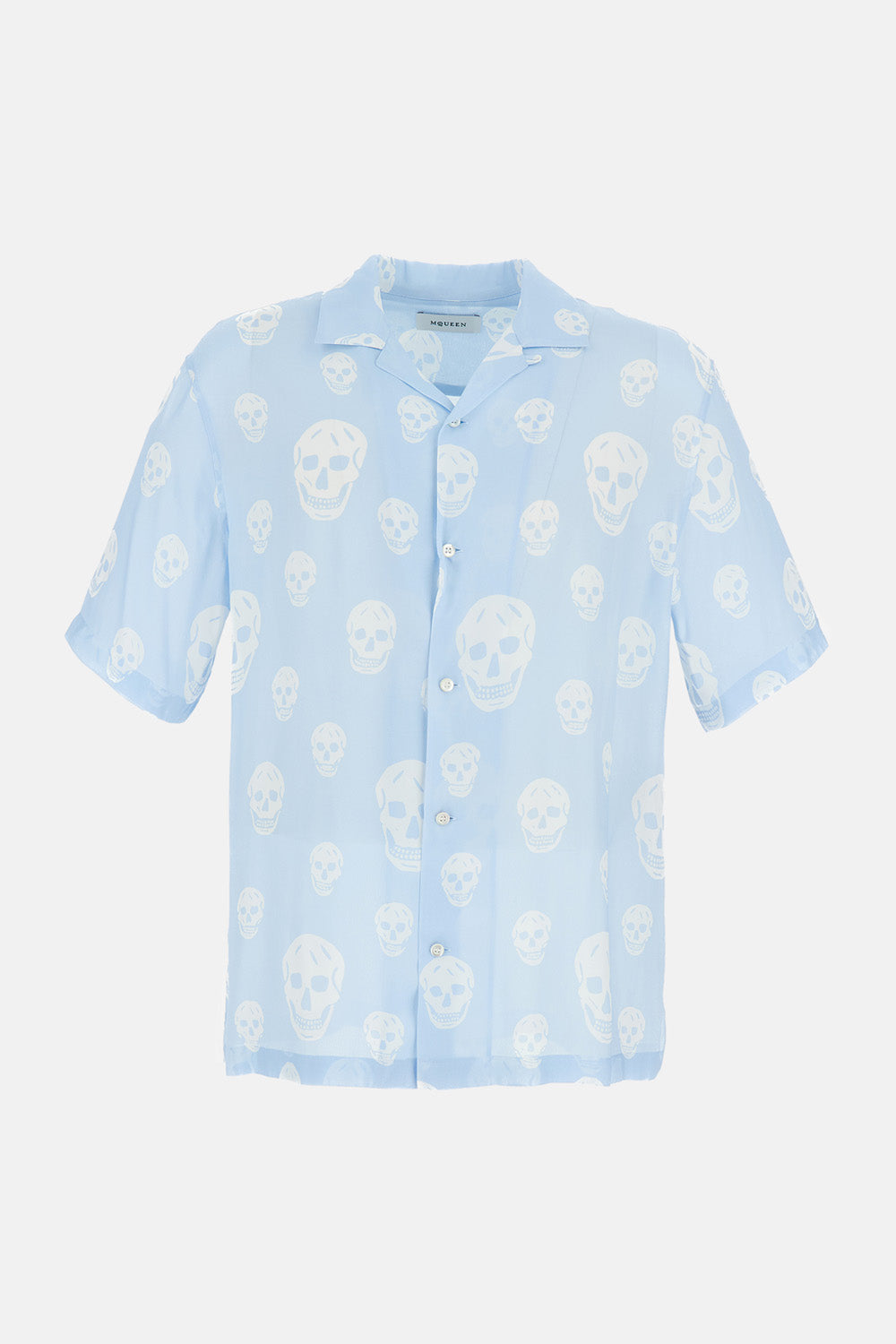 Alexander Mcqueen Men Printed Hawaiian Shirt ALEXANDER MCQUEEN