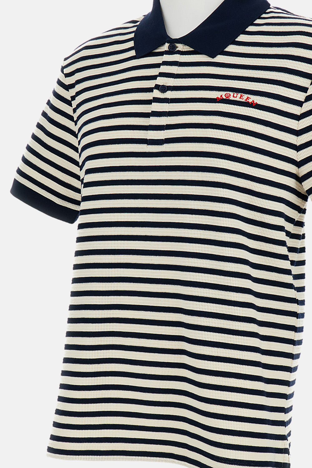 Alexander Mcqueen Men Striped Polo Shirt ALEXANDER MCQUEEN