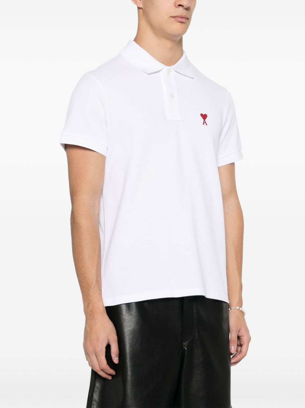 Ami Paris Women Ami De Coeur Cotton Polo Shirt AMI PARIS