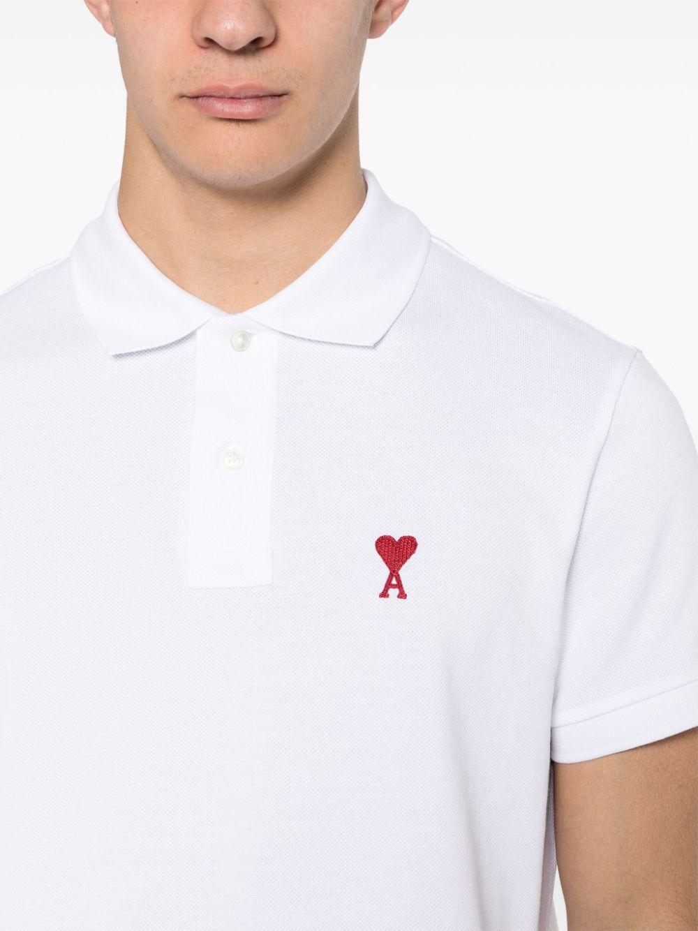 Ami Paris Women Ami De Coeur Cotton Polo Shirt AMI PARIS