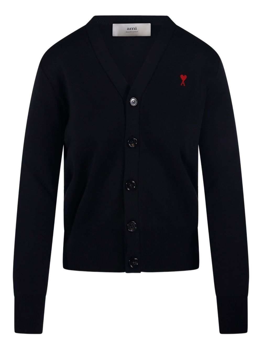 Ami Paris Women Ami De Coeur Wool Cardigan AMI PARIS