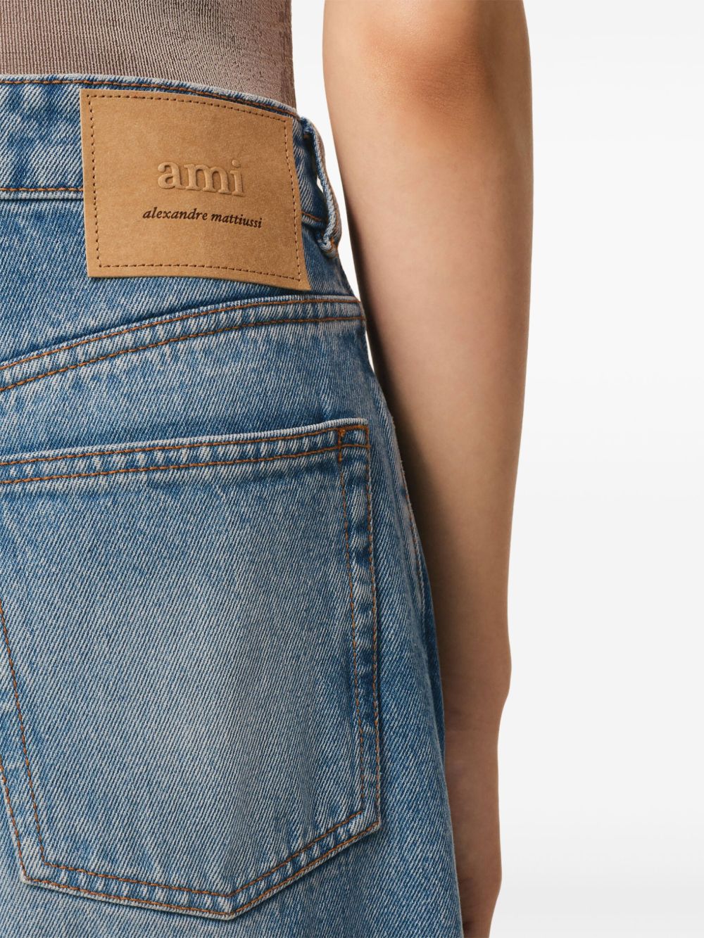 Ami Paris Women Large Fit Denim Jeans AMI PARIS