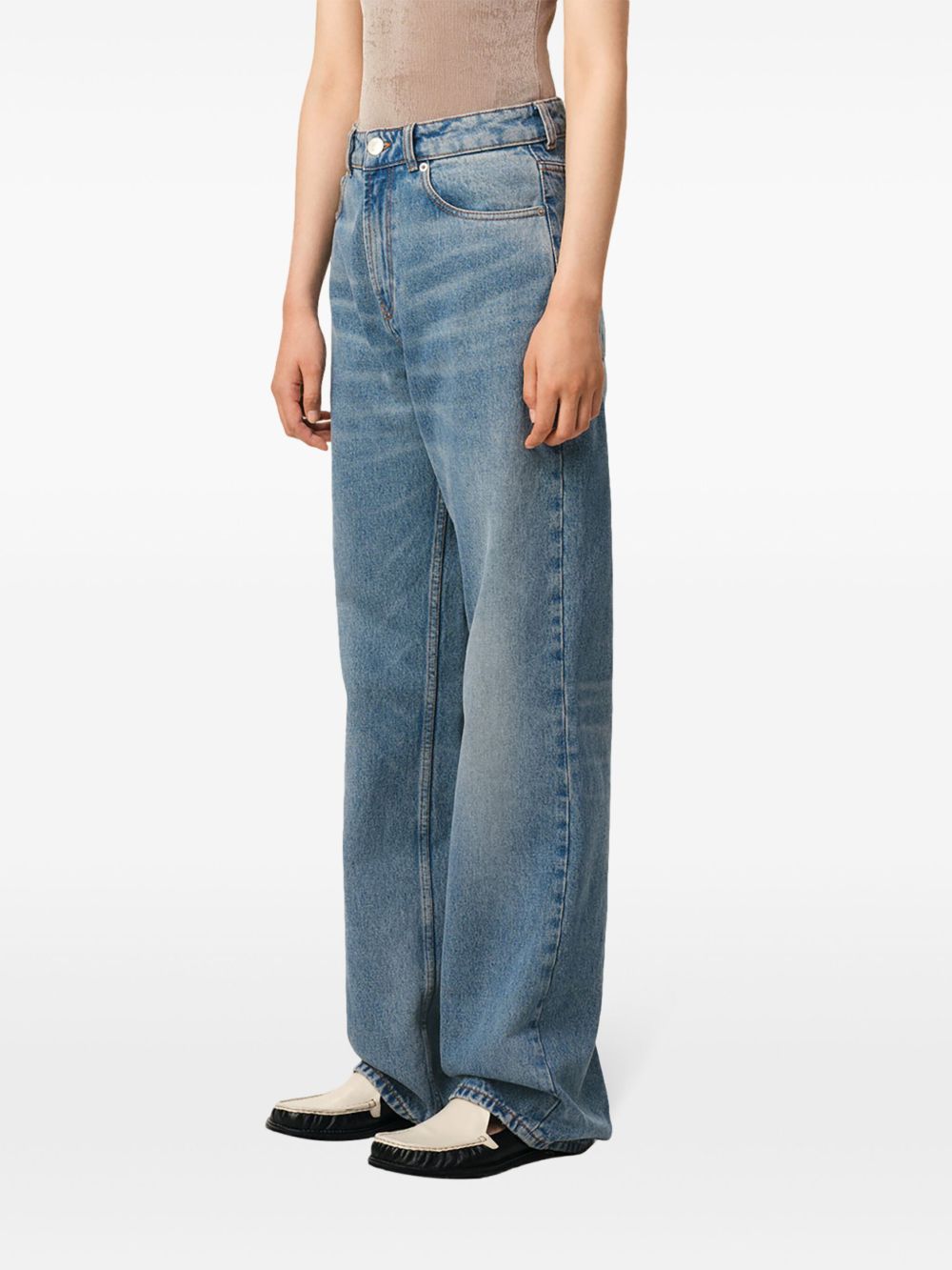 Ami Paris Women Large Fit Denim Jeans AMI PARIS