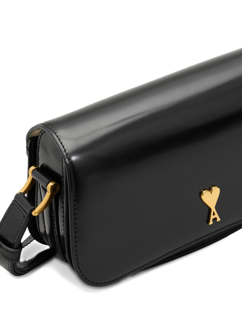 Ami Paris Women Paris Paris Leather Shoulder Bag AMI PARIS