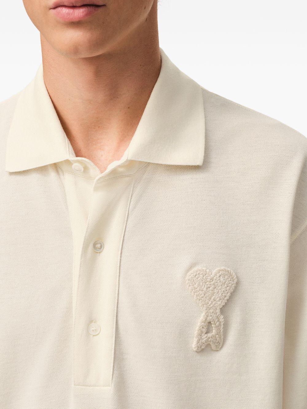 Ami Paris Men Ami De Coeur Cotton Polo Shirt AMI PARIS