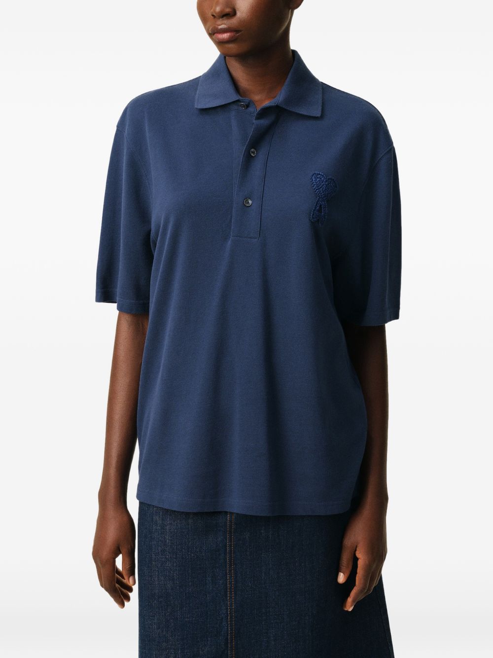 Ami Paris Men Ami De Coeur Cotton Polo Shirt AMI PARIS