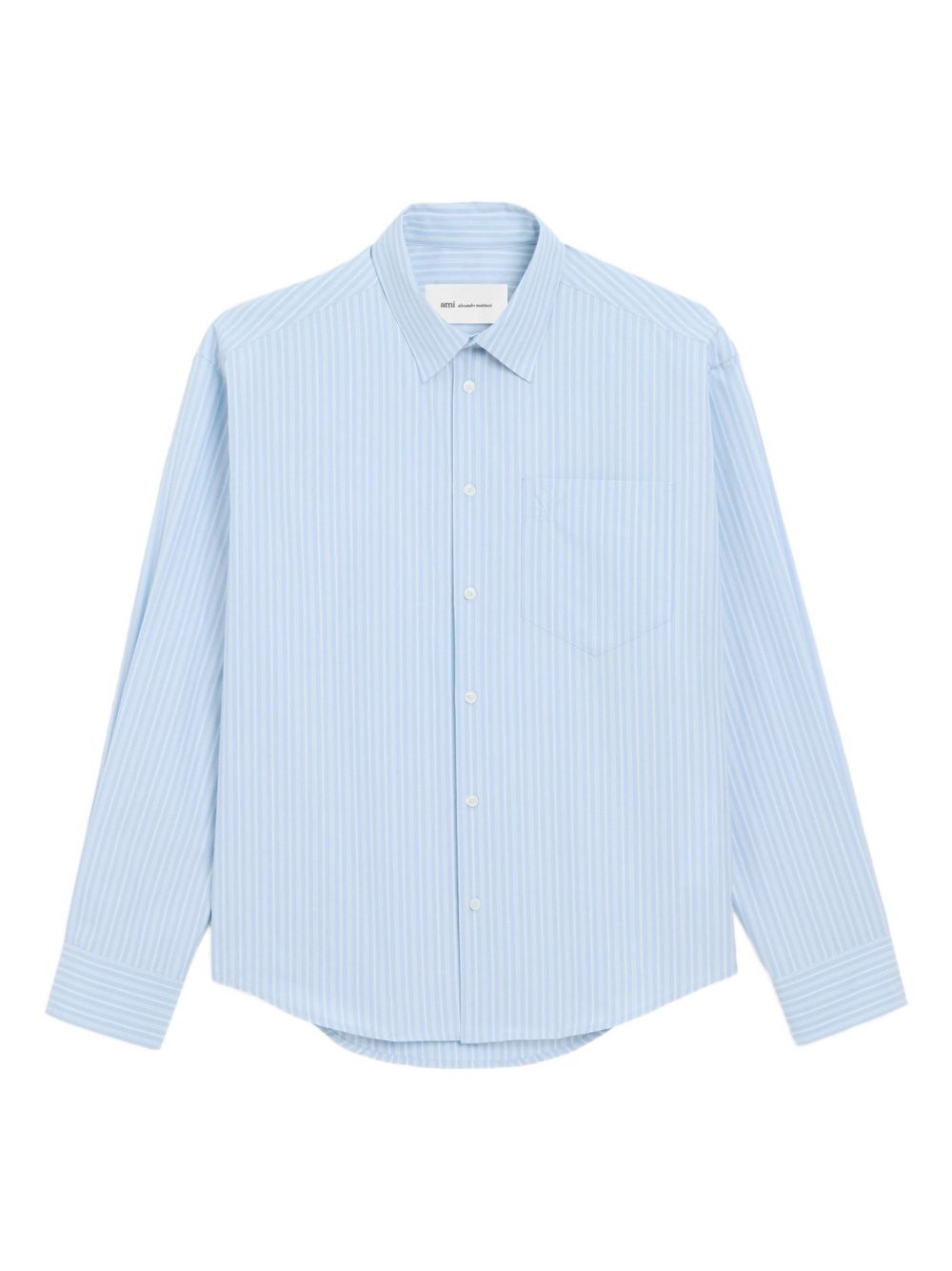 Ami Paris Men Striped Cotton Shirt AMI PARIS