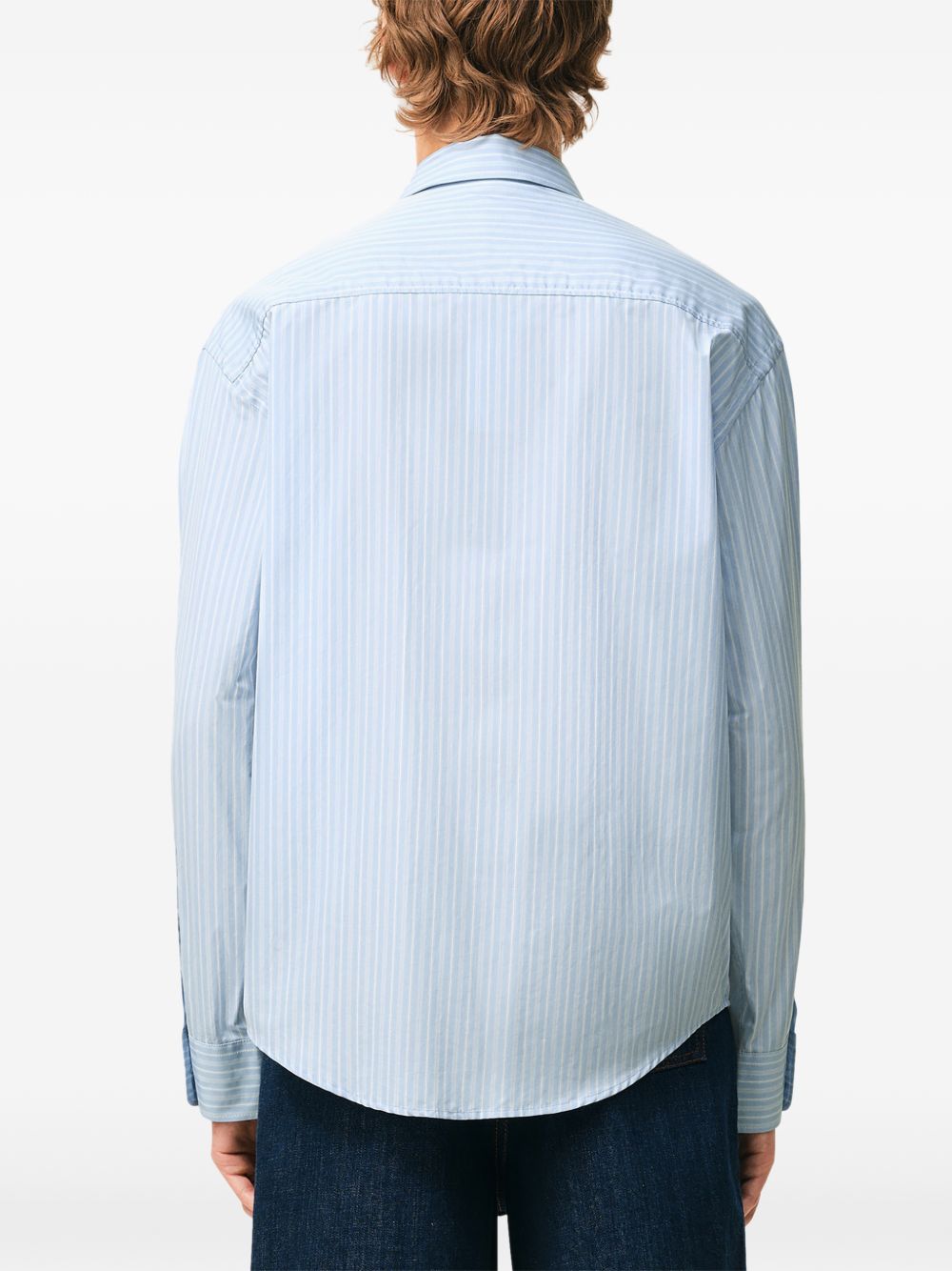 Ami Paris Men Striped Cotton Shirt AMI PARIS
