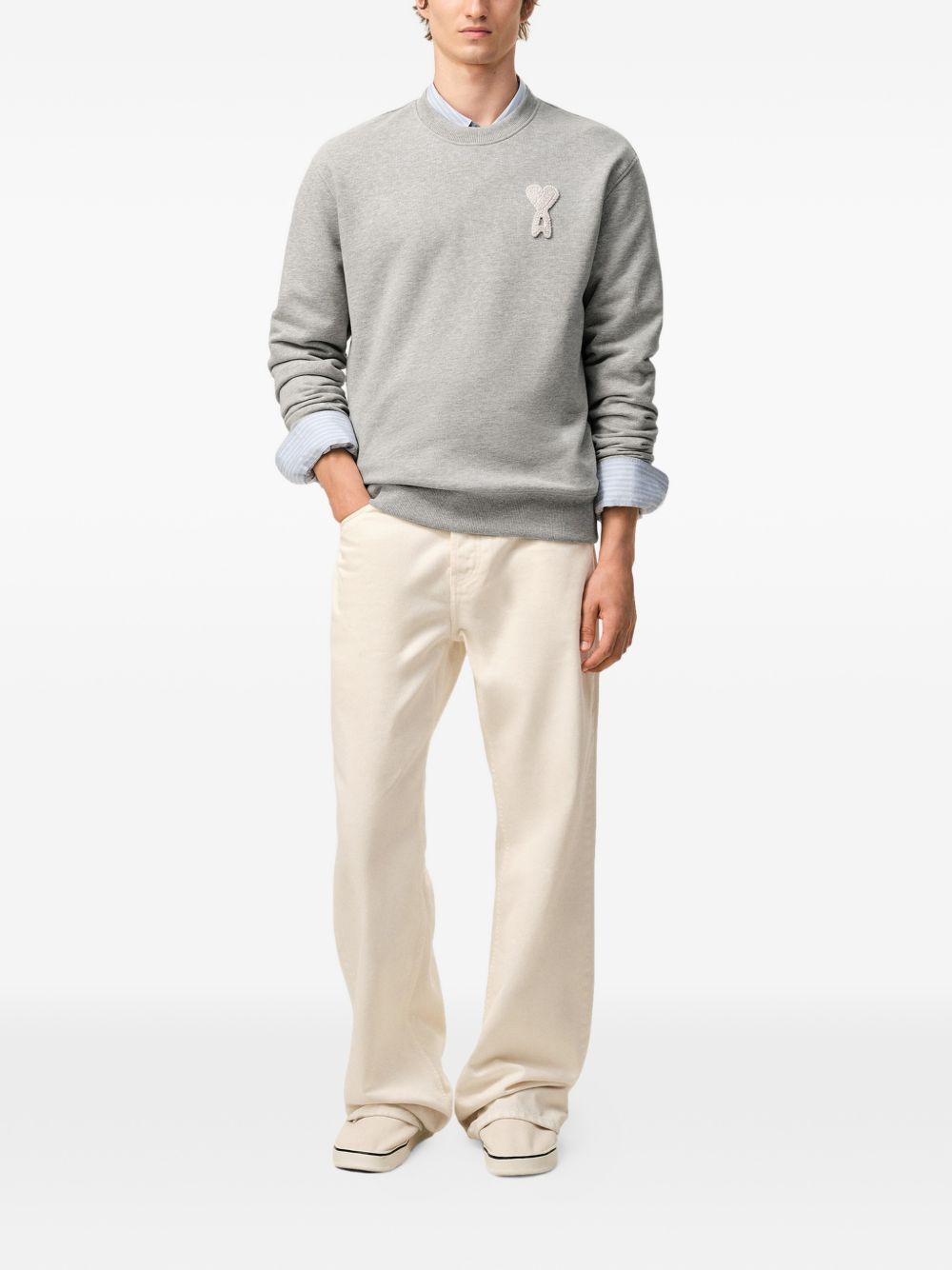 Ami Paris Men Ami De Coeur Cotton Sweatshirt AMI PARIS