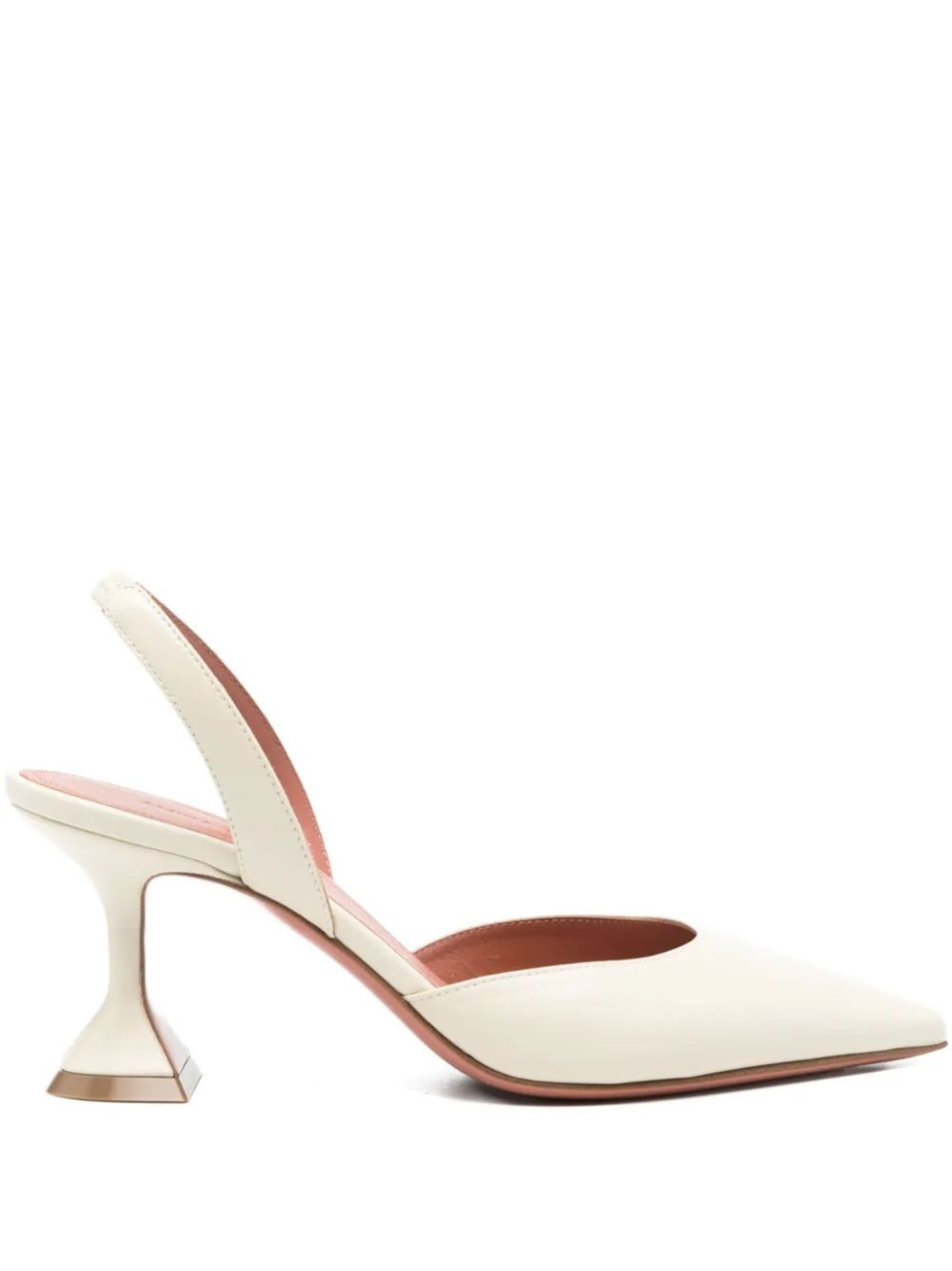 Amina Muaddi Women Holly Leather Slingback Pumps AMINA MUADDI
