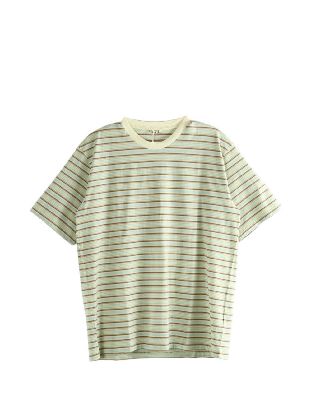 Auralee Men Striped Cotton T-Shirt AURALEE