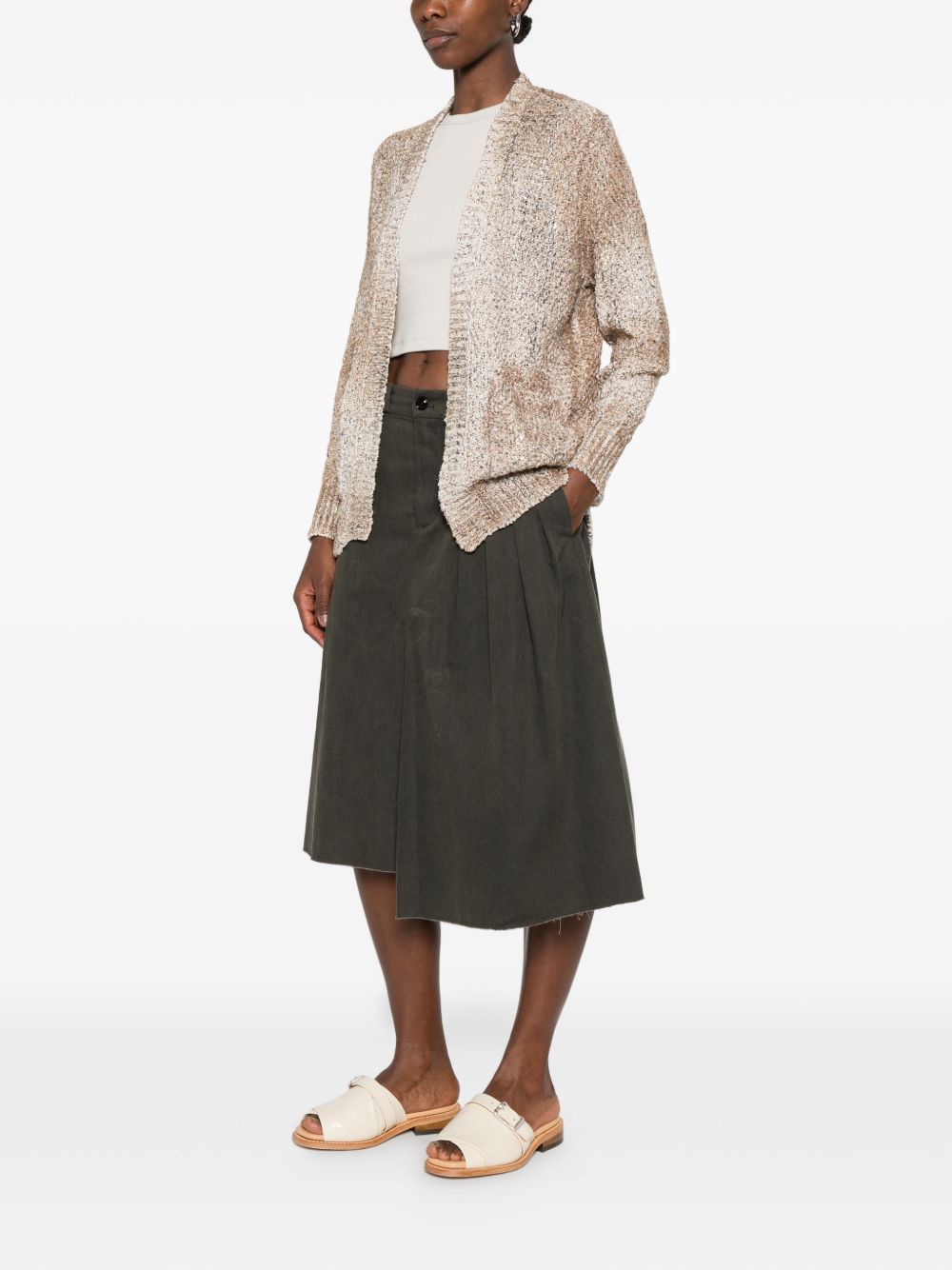 Avant Toi Women Cotton V-Necked Cardigan