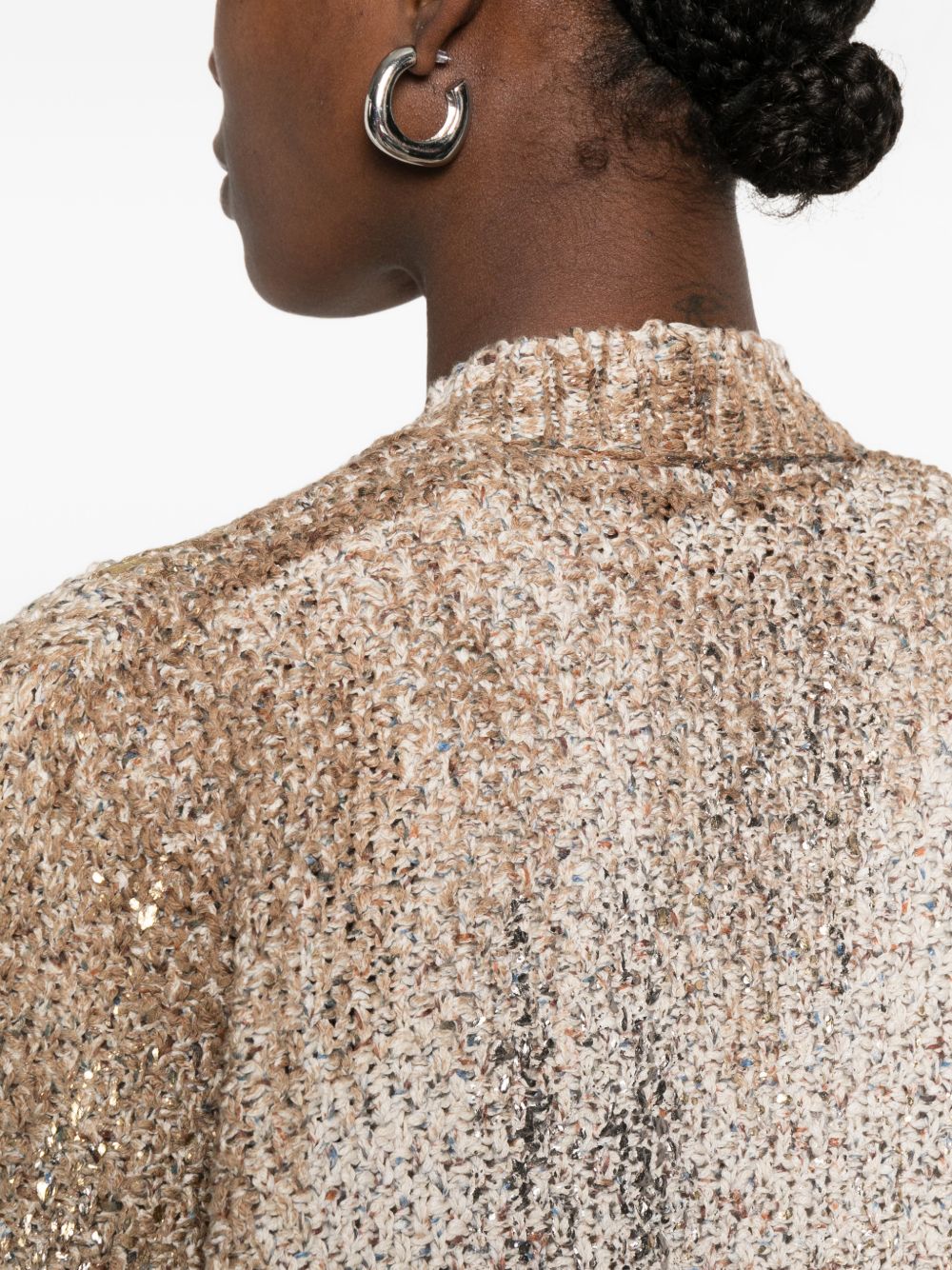 Avant Toi Women Cotton V-Necked Cardigan