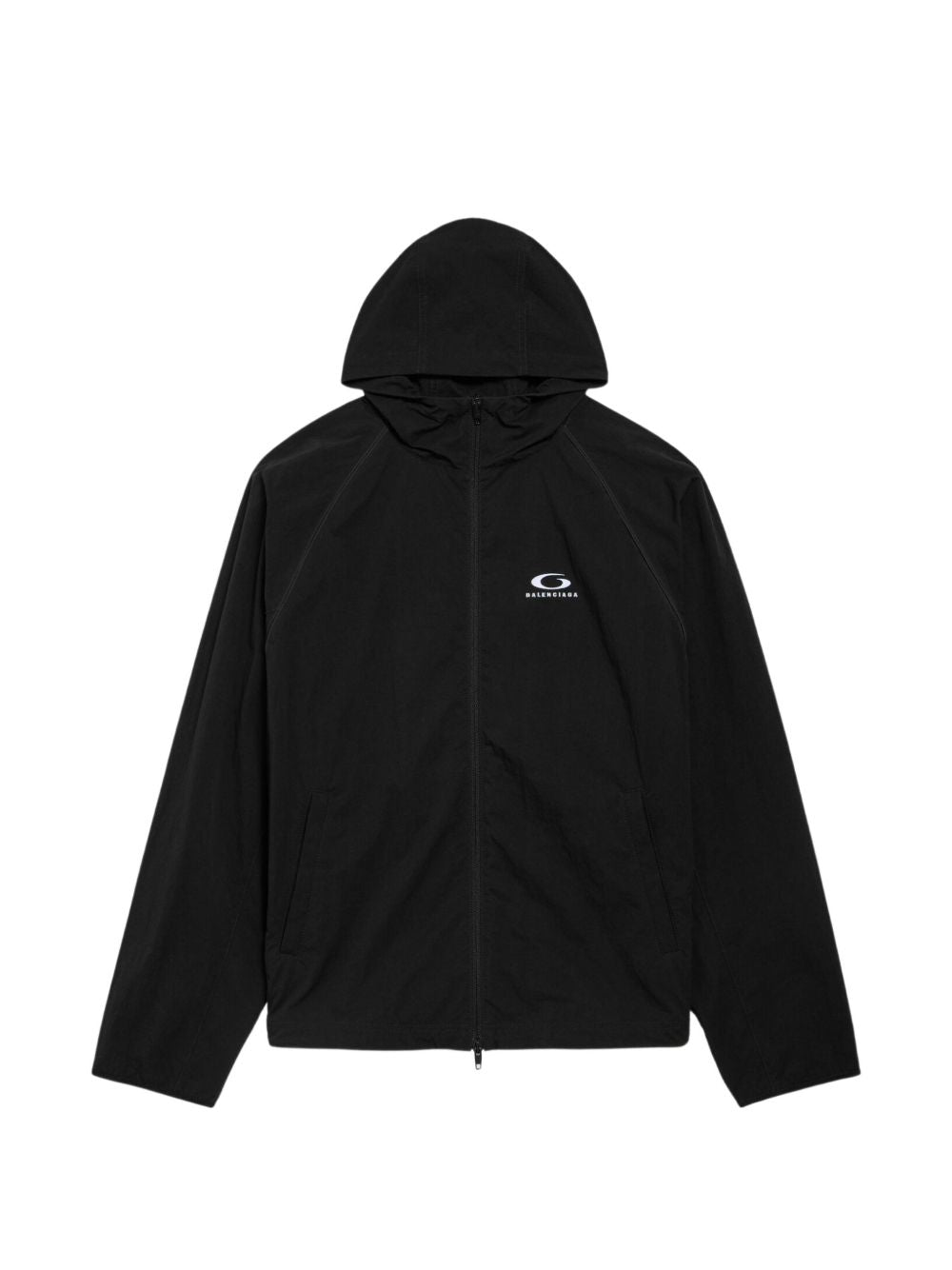 Balenciaga Men Logo Hooded Jacket