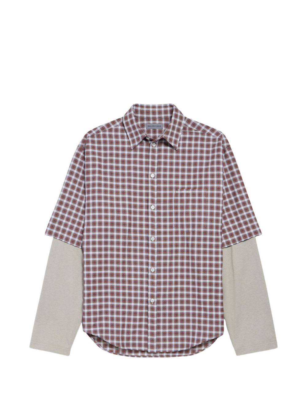 Balenciaga Men Checked Cotton Shirt BALENCIAGA