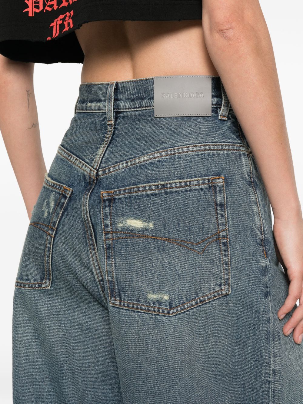 Balenciaga Women Flared Denim Jeans BALENCIAGA