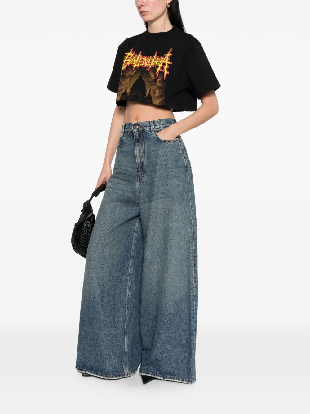 Balenciaga Women Flared Denim Jeans BALENCIAGA