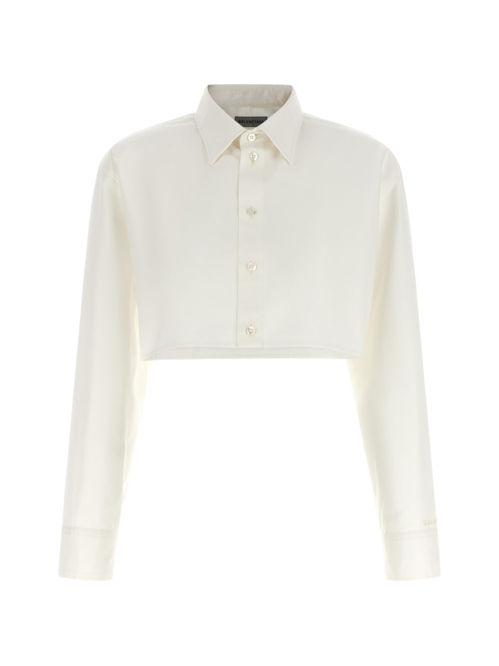 Balenciaga Women Cotton Cropped Shirt BALENCIAGA