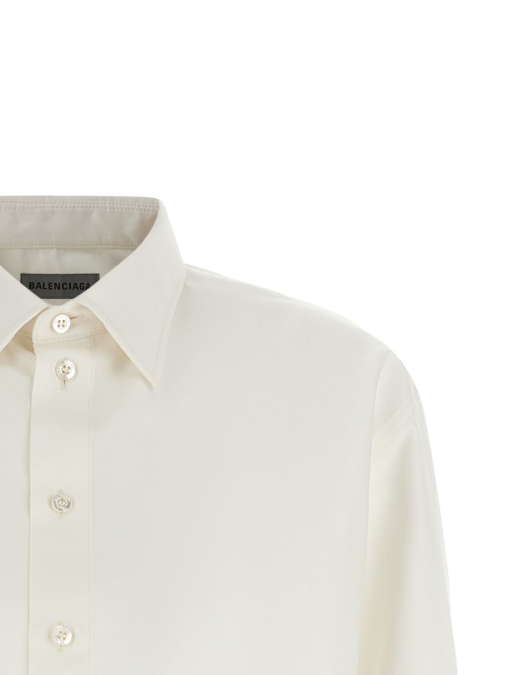 Balenciaga Women Cotton Cropped Shirt BALENCIAGA