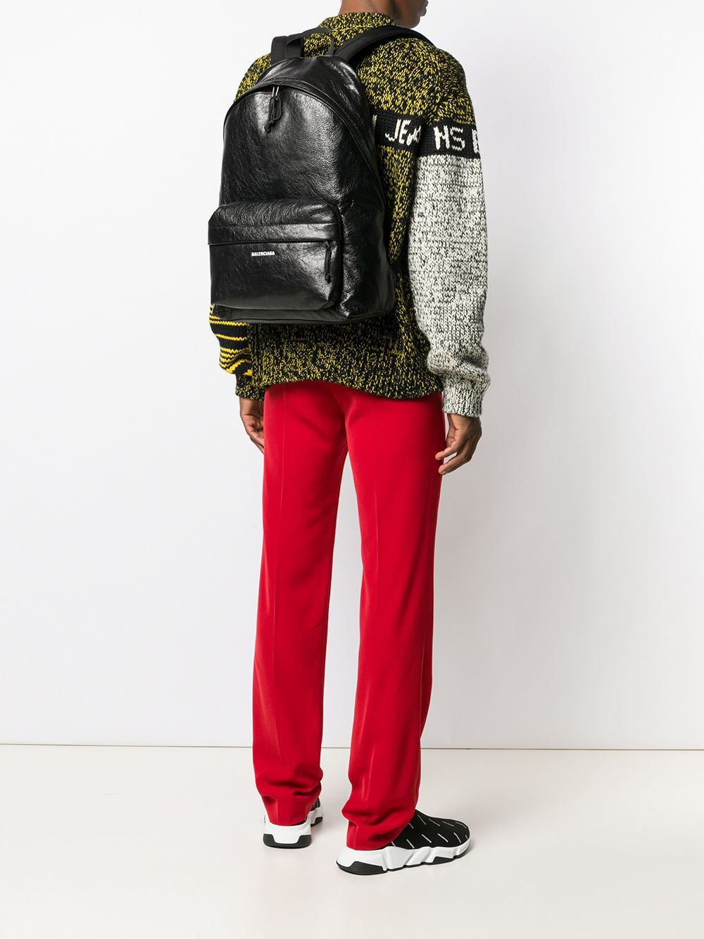 Balenciaga Men Explorer Leather Backpack BALENCIAGA