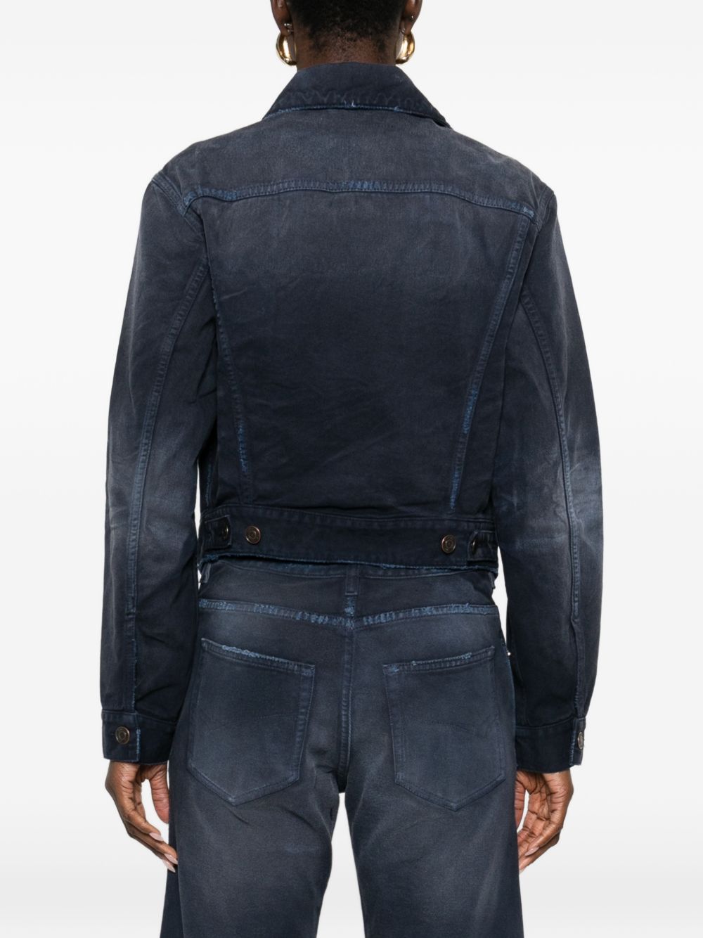 Balenciaga Women Denim Cotton Jacket BALENCIAGA