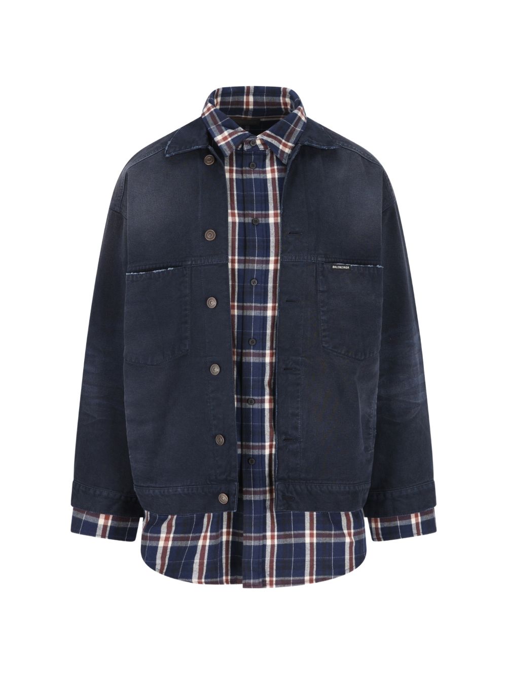 Balenciaga Men Cotton Shirt Jacket