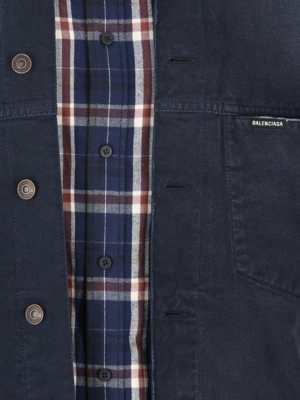 Balenciaga Men Cotton Shirt Jacket