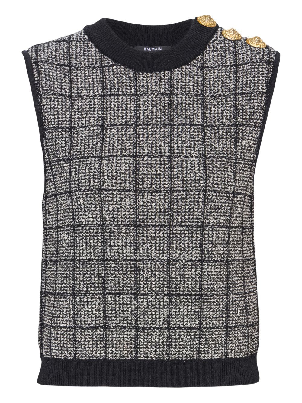 Balmain Women Tweed Tank Top BALMAIN