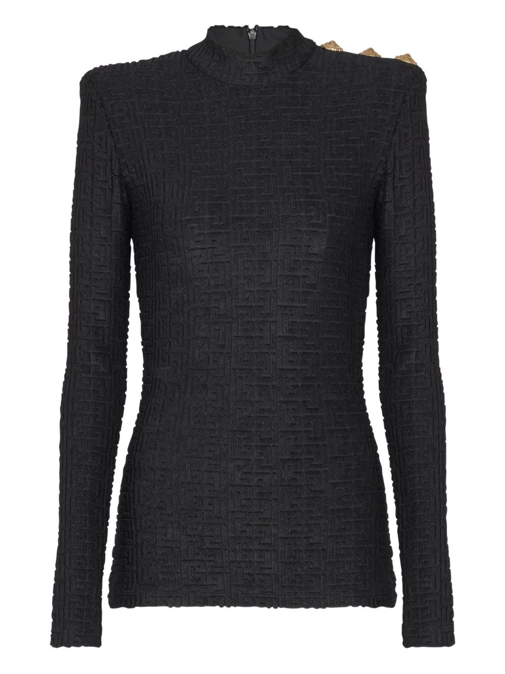 Balmain Women Monogram High-Neck Top BALMAIN