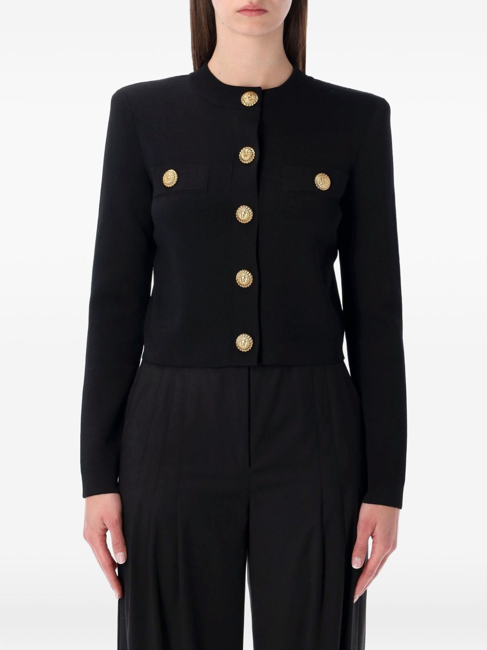 Balmain Women Buttoned Crewneck Cardigan BALMAIN