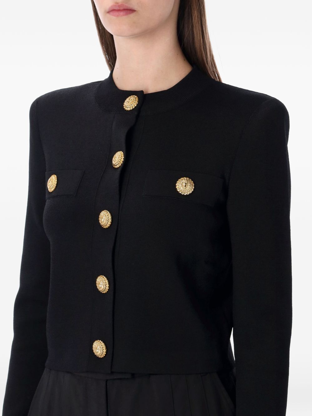 Balmain Women Buttoned Crewneck Cardigan BALMAIN