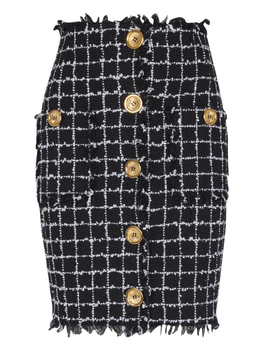 Balmain Women Tweed Midi Skirt BALMAIN