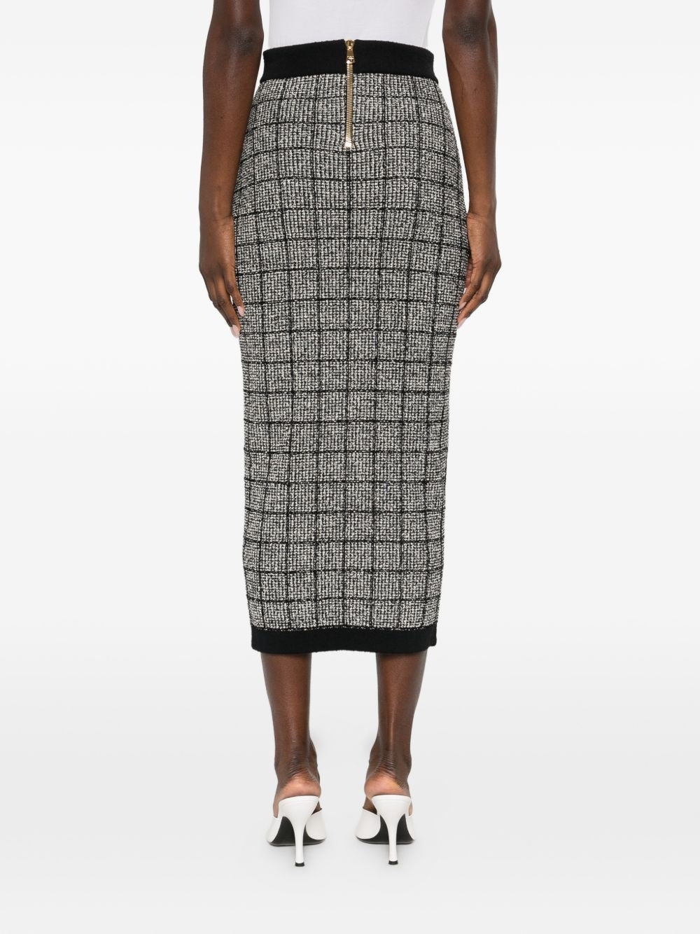 Balmain Women Tweed Long Skirt BALMAIN