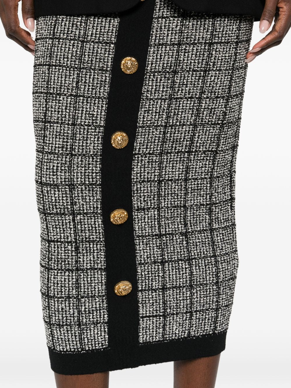 Balmain Women Tweed Long Skirt BALMAIN