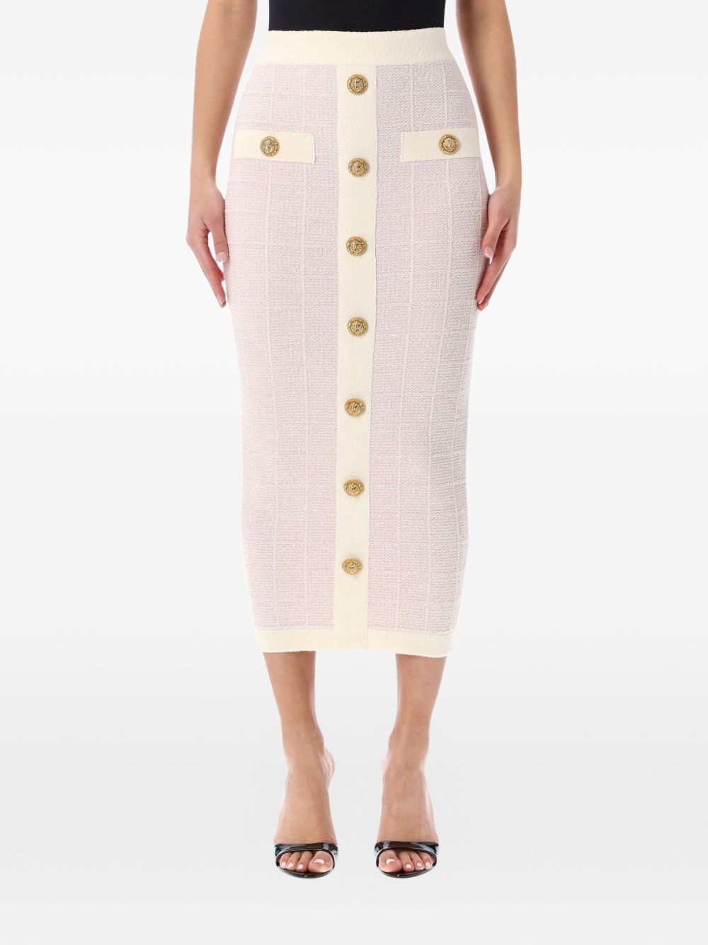 Balmain Women Tweed Long Skirt BALMAIN