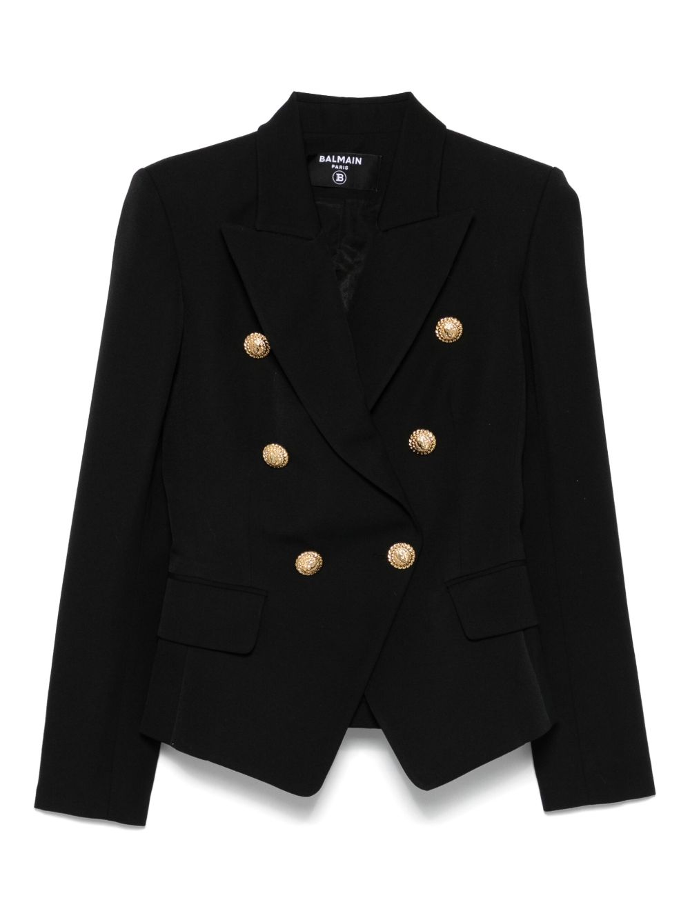 Balmain Women Wool Double-Breasted Jacket