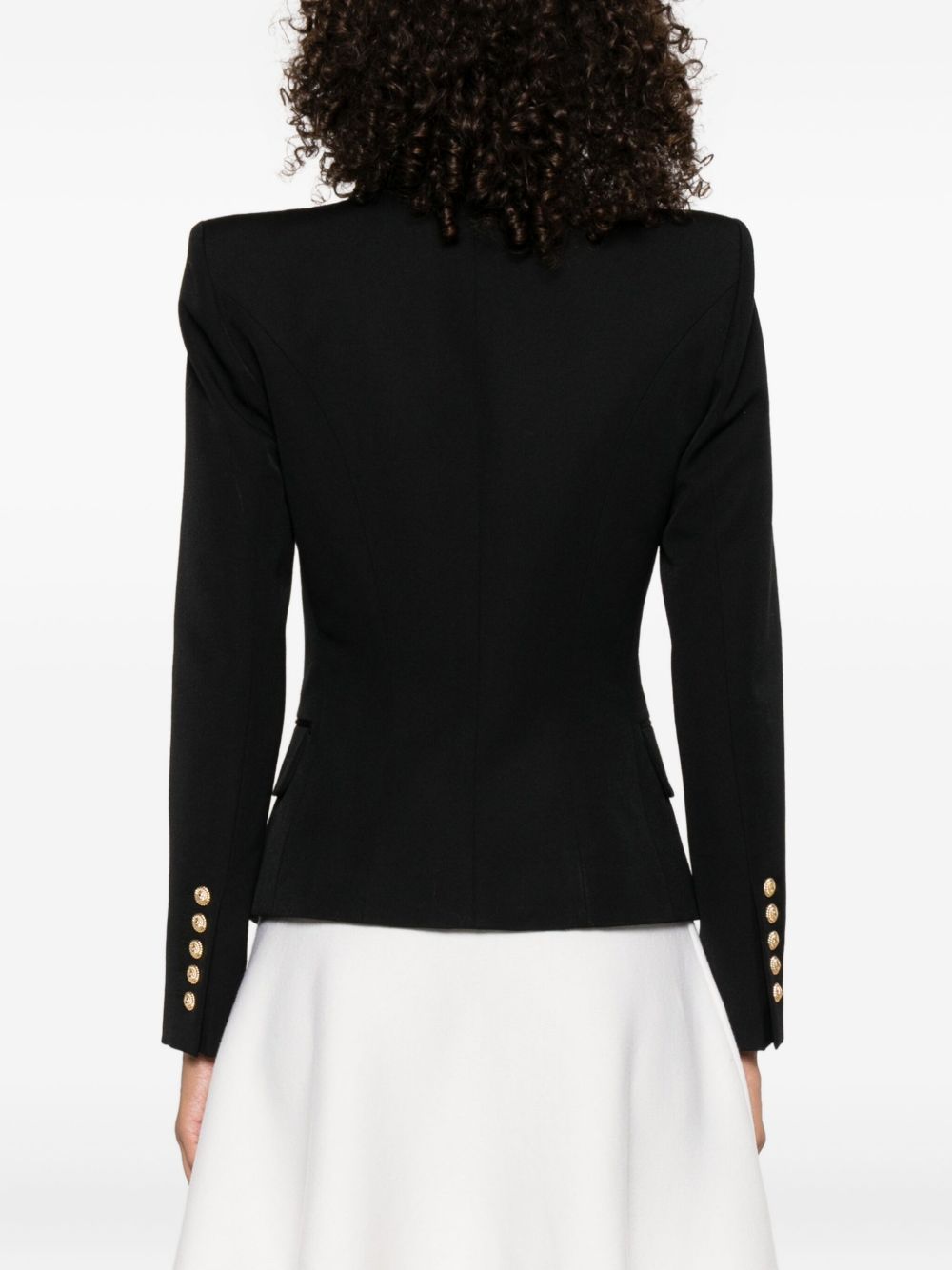 Balmain Women Wool Double-Breasted Jacket