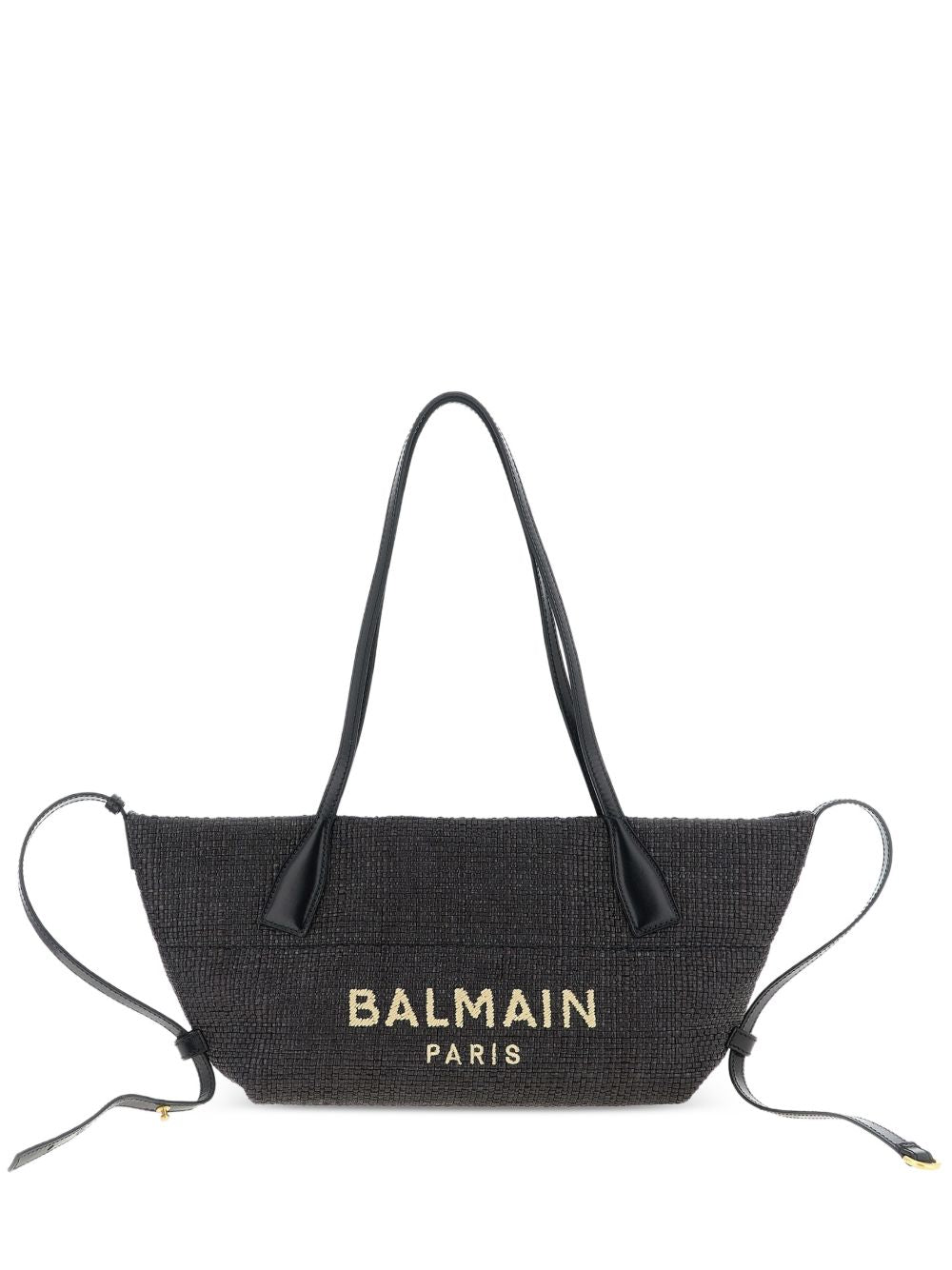 Balmain Women Track Small Rafia Tote BALMAIN