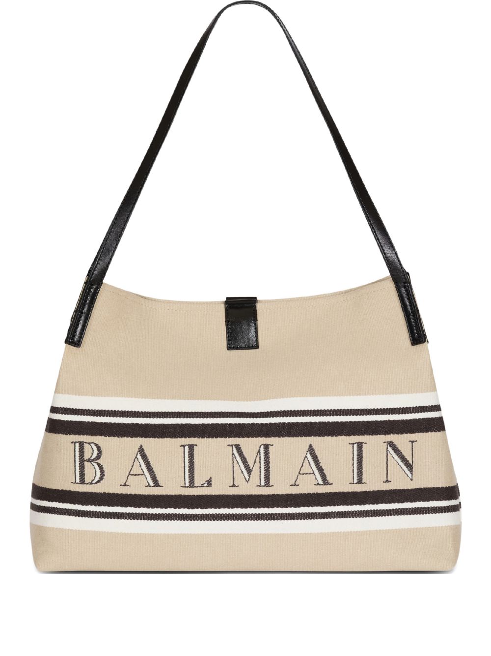 Balmain Women Release Canvad And Leather Medium Tote BALMAIN