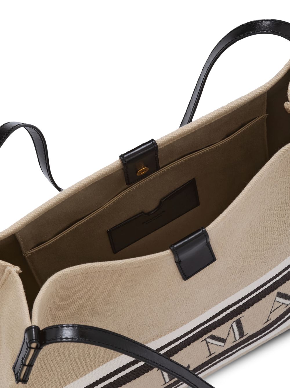 Balmain Women Release Canvad And Leather Medium Tote BALMAIN